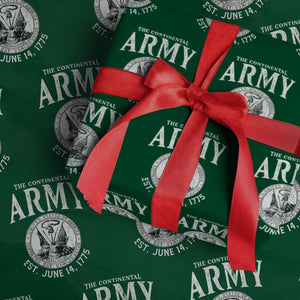 Continental Army America Independence Revolutionary War Seal Wrapping Paper Roll TS11 Green Print Your Wear