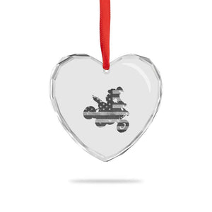 Cool ATV Heart Crystal Glass Ornament Quad 4 Wheeler ATV Riding American Flag TS10 Print Your Wear