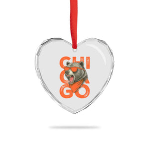 Cool Chicago Pride Br Graphic Heart Crystal Glass Ornament TS02 Print Your Wear