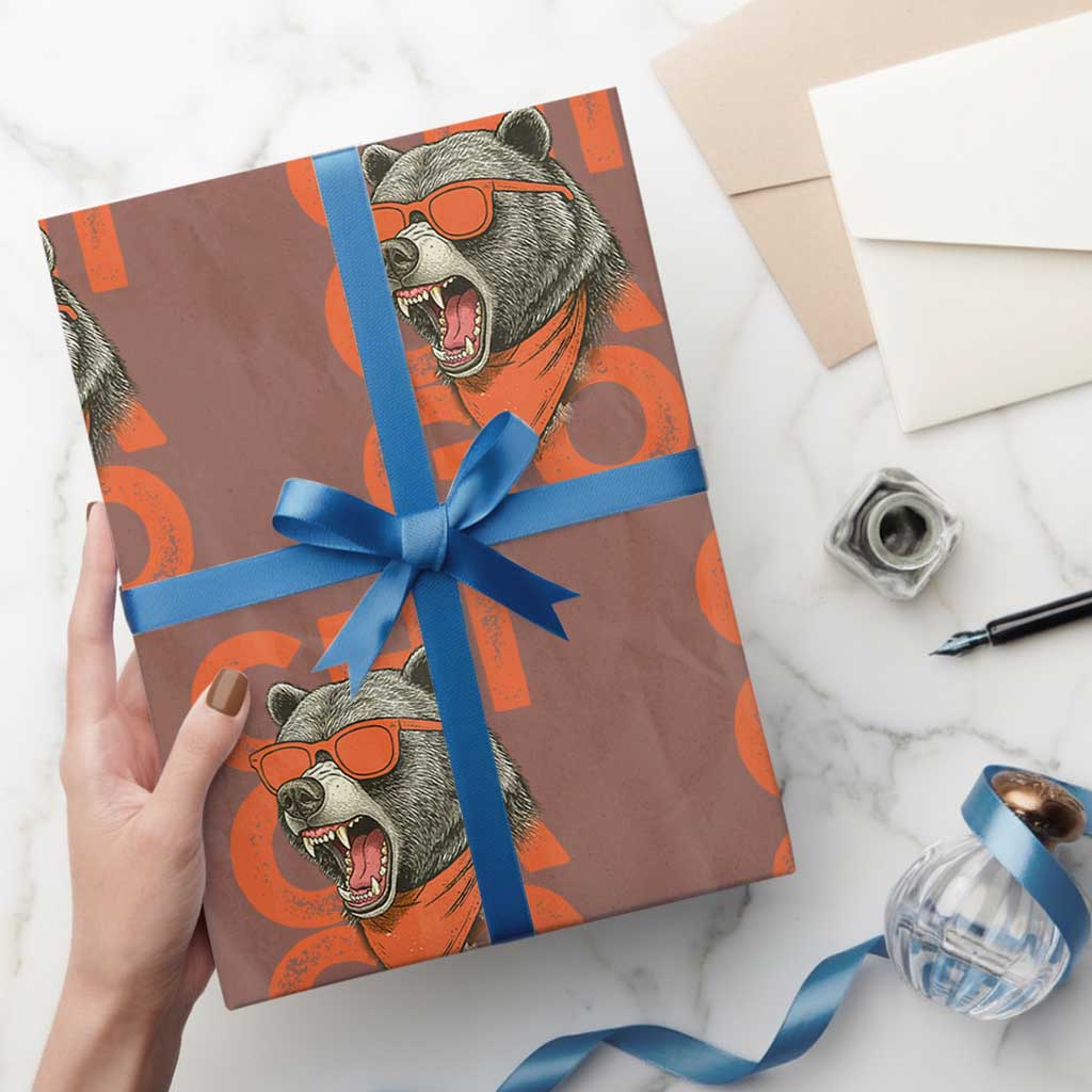 Cool Chicago Pride Br Graphic Wrapping Paper Roll TS02 Mocha Print Your Wear