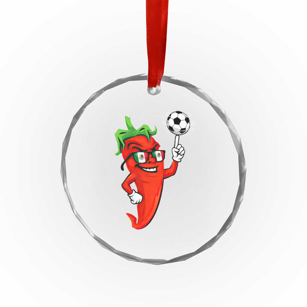 Cool Chili Pepper Soccer Player Crystal Glass Ornament Mexican Spicy Food Lover TS12 Print Your Wear