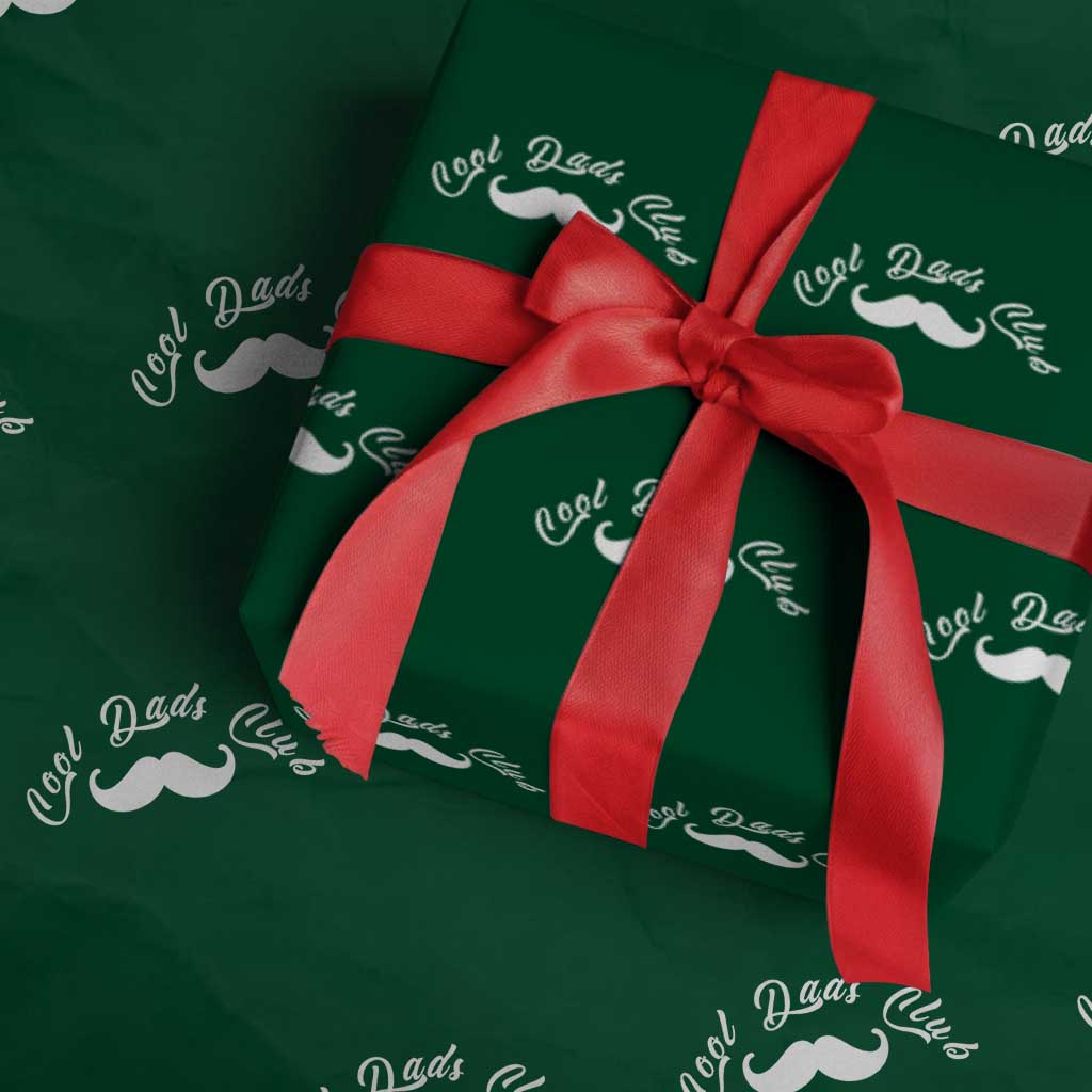 Cool Dad Club Wrapping Paper Roll Coolest Dad Ever Birthday Gift TS12 Green Print Your Wear