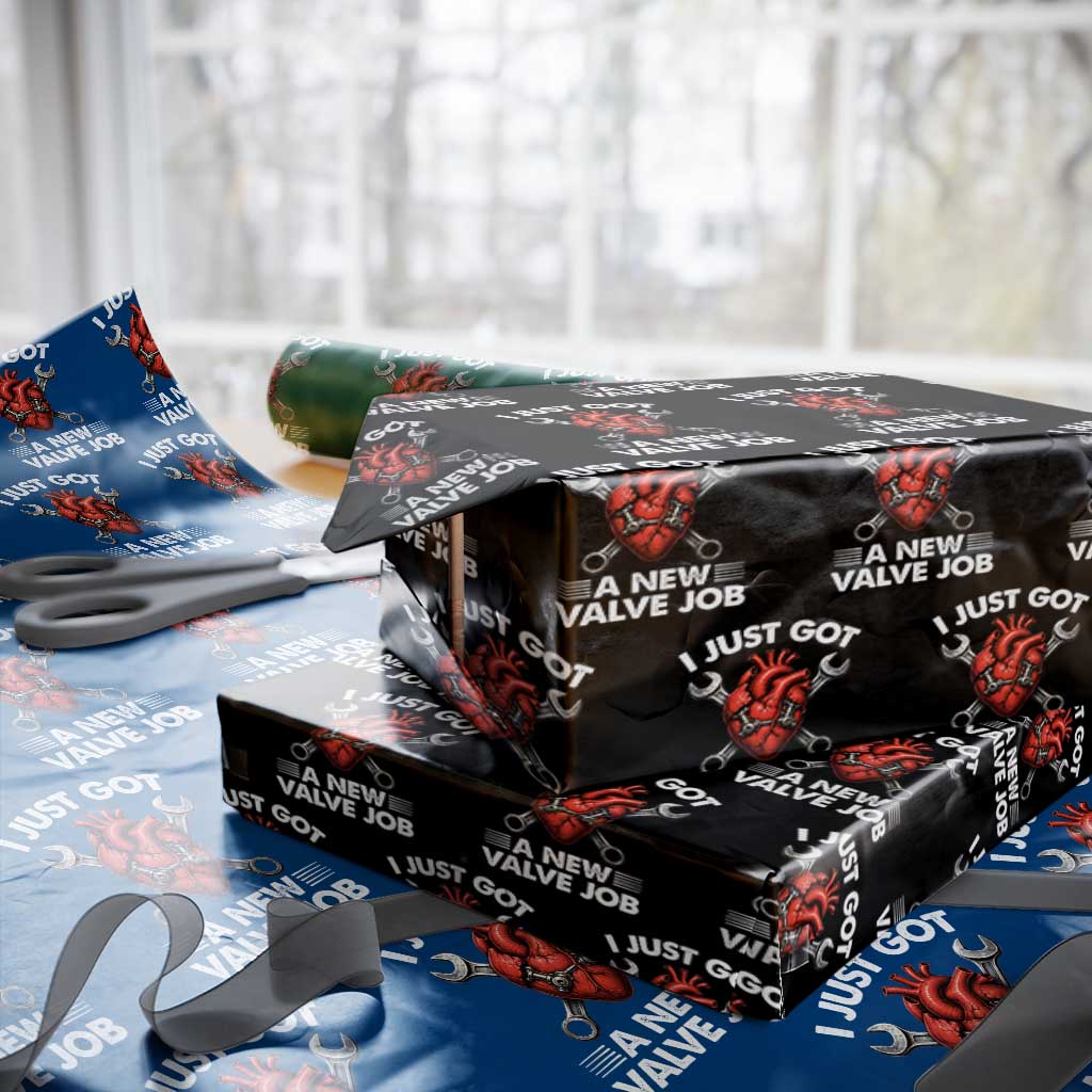 Cool Heart Surgery Survivor Wrapping Paper Roll Funny Valve Job Coronary Bypass Artery Open Heart Surgery