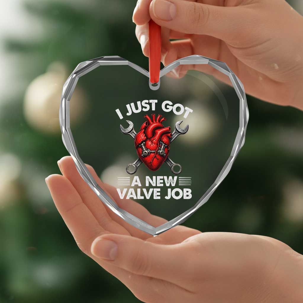 Cool Heart Surgery Survivor Heart Crystal Glass Ornament Funny Valve Job Coronary Bypass Artery Open Heart Surgery