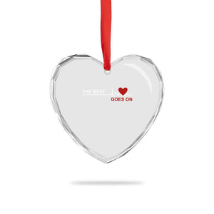 Cool Heart Surgery Survivor Heart Crystal Glass Ornament Heart Attack Surgery The Beat Goes On Rehab Recover