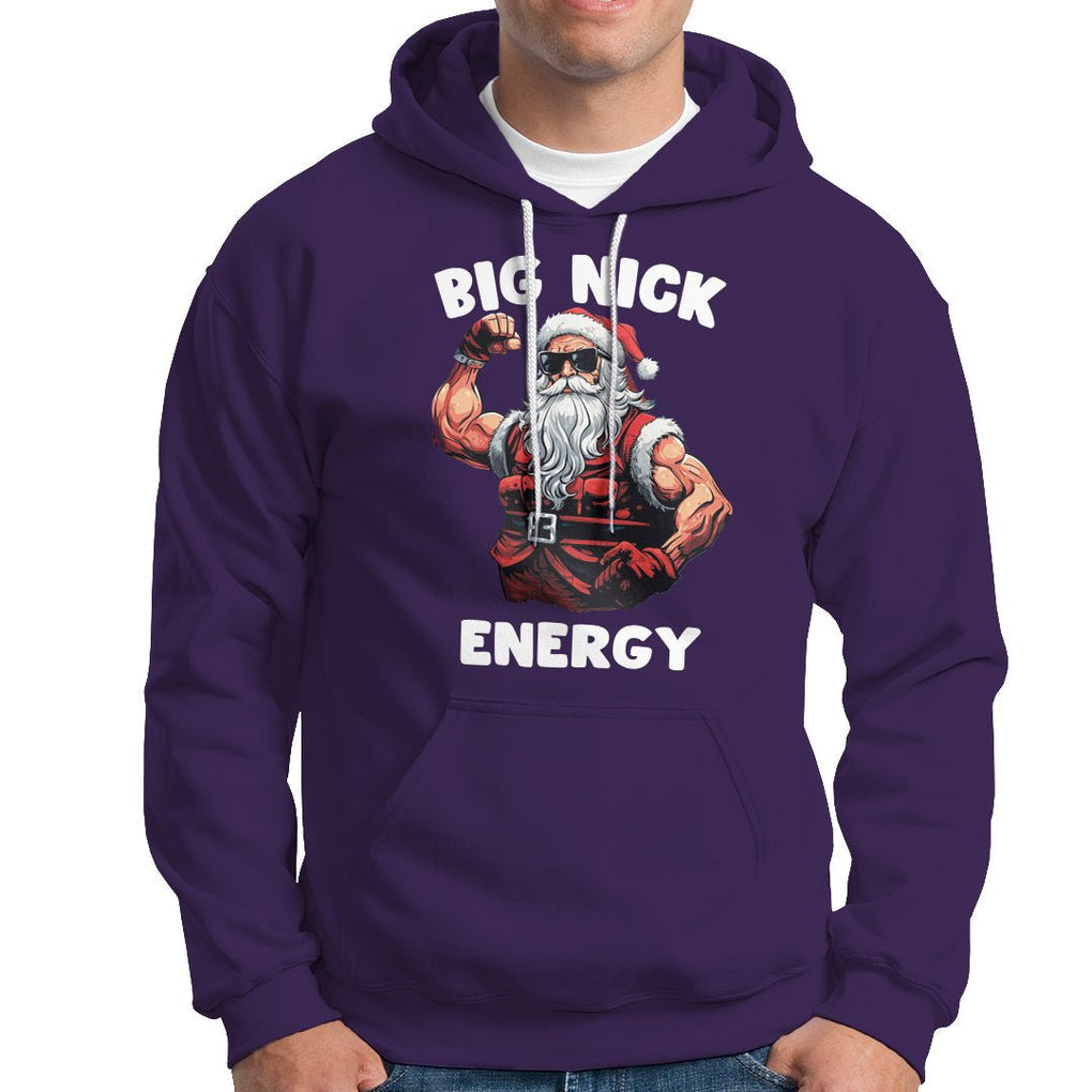 Cool Santa Claus Hoodie Big Nick Energy TS02 Purple Printyourwear
