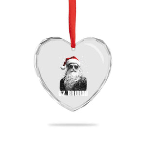 Cool Santa Claus Six Seven 67 Meme Heart Crystal Glass Ornament Funny 6 7 Gen Alpha Slang Viral Meme TS10 Print Your Wear