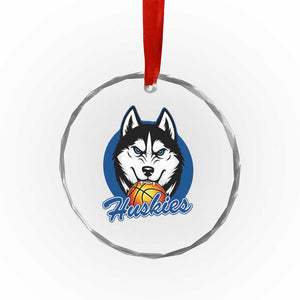 Cool Siberian Husky Basketball Crystal Glass Ornament Gift For Dog Lovers TS12 Print Your Wear