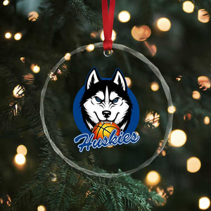 Cool Siberian Husky Basketball Crystal Glass Ornament Gift For Dog Lovers TS12 Print Your Wear