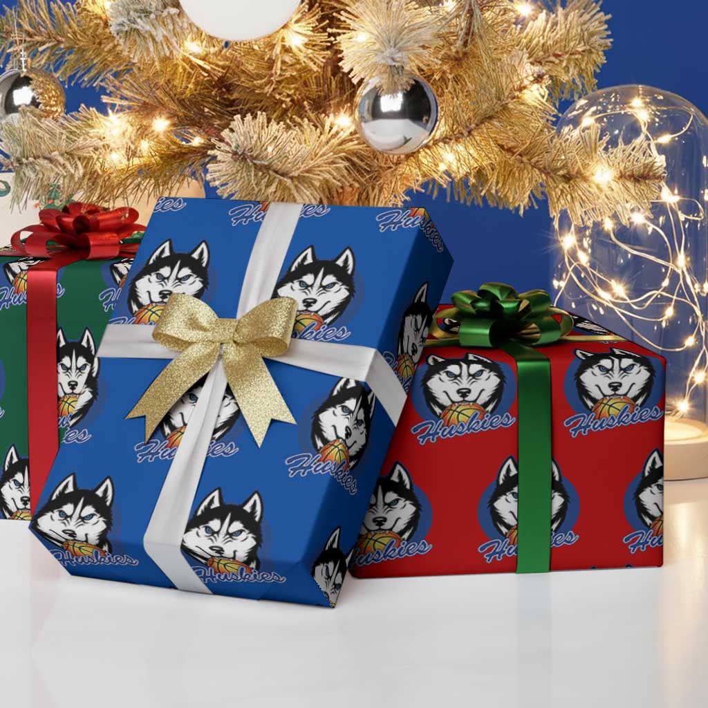 Cool Siberian Husky Basketball Wrapping Paper Roll Gift For Dog Lovers TS12 Print Your Wear