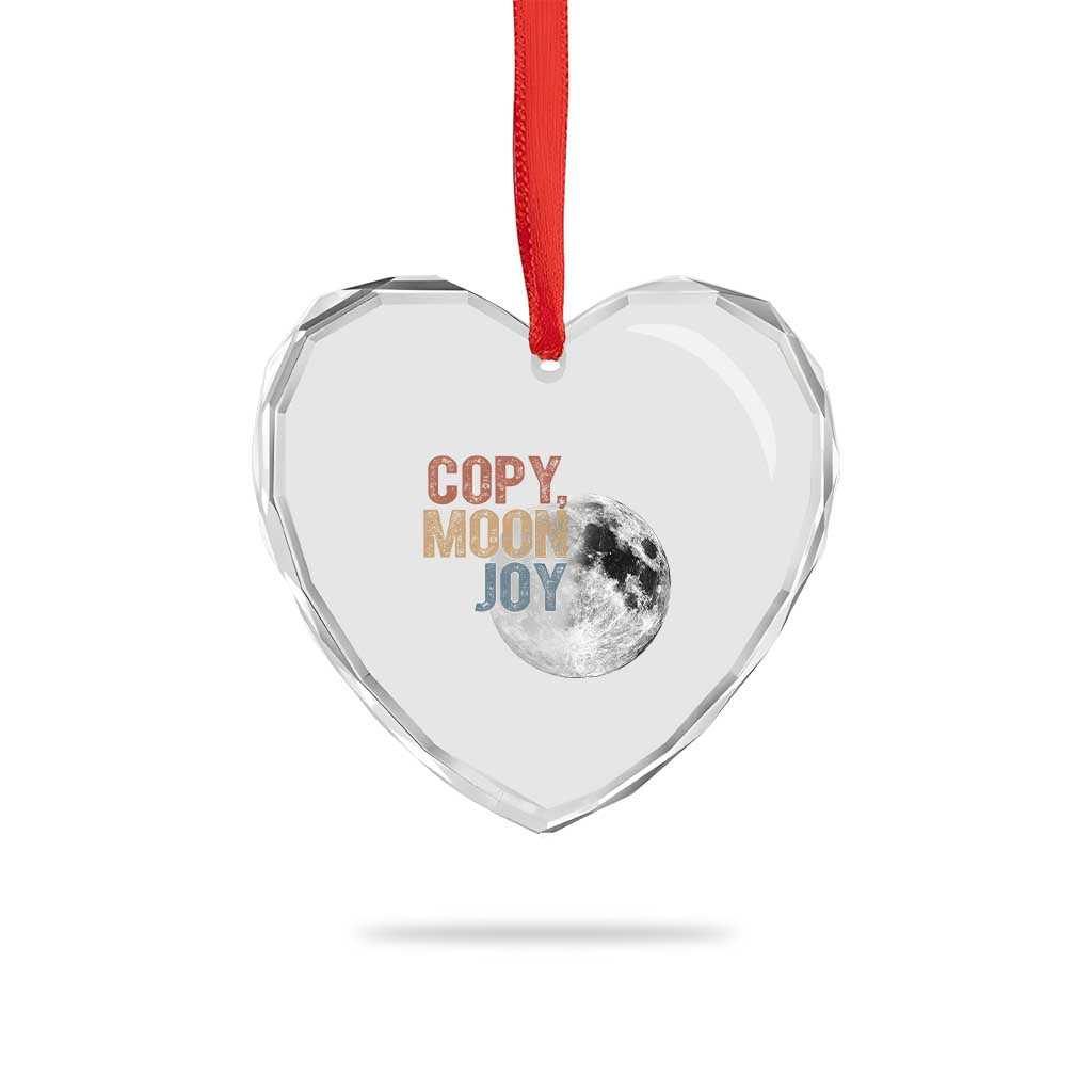 Copy Moon Joy Heart Crystal Glass Ornament Funny Lunar Quote Graphic TS14 Print Your Wear