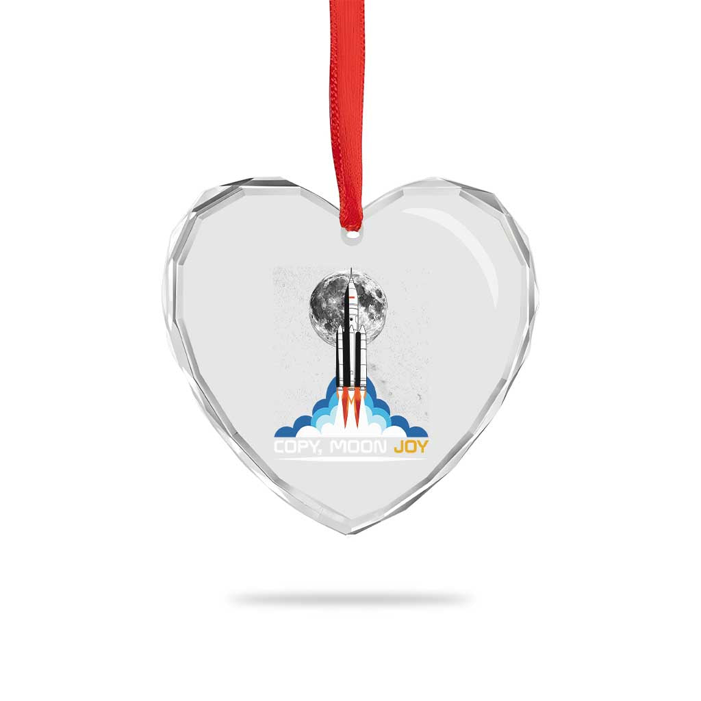Copy Moon Joy Heart Crystal Glass Ornament Rocket Launch Full Moon TS14 Print Your Wear