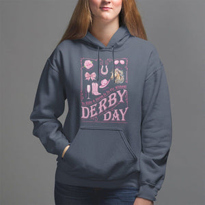 Coquette Bow Girly Derby Day Horse Racing Hoodie TS09 Navy Print Your Wear