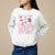 Coquette Bow Girly Derby Day Horse Racing Sweatshirt TS09 White Print Your Wear