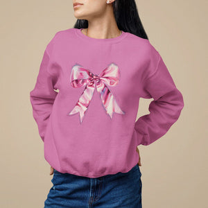 Coquette Sweatshirt Pink Ribbon Aesthetic Trendy Girly Girl TS09 Azalea Printyourwear