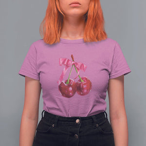 Coquette T Shirt For Women Kawaii Cherry Aesthetic Trendy Girly Girl TS09 Azalea Printyourwear