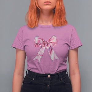 Coquette T Shirt For Women Pink Ribbon Aesthetic Trendy Girly Girl TS09 Azalea Printyourwear