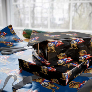 Coqui Frog Puerto Rico Flag Wrapping Paper Roll Puerto Rican Taino Boricua Vibes TS10 Black Print Your Wear