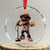 Coqui Puerto Rican Flag Crystal Glass Ornament Taino Boricua Frog Singing - Print Your Wear