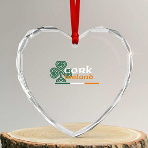 Cork Ireland Heart Crystal Glass Ornament Irish City Souvenir St Patricks Day Celtic Shamrock TS11 Transparent Glass 3'' Heart Print Your Wear