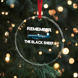 CORSAIR WWII HISTORY Crystal Glass Ornament Black Sheep Squadron Pilot TS02 Print Your Wear