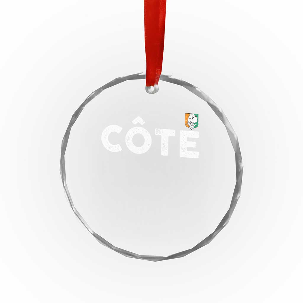 Côte D Ivoire Crystal Glass Ornament Ivory Coast Crest Football Family Matching