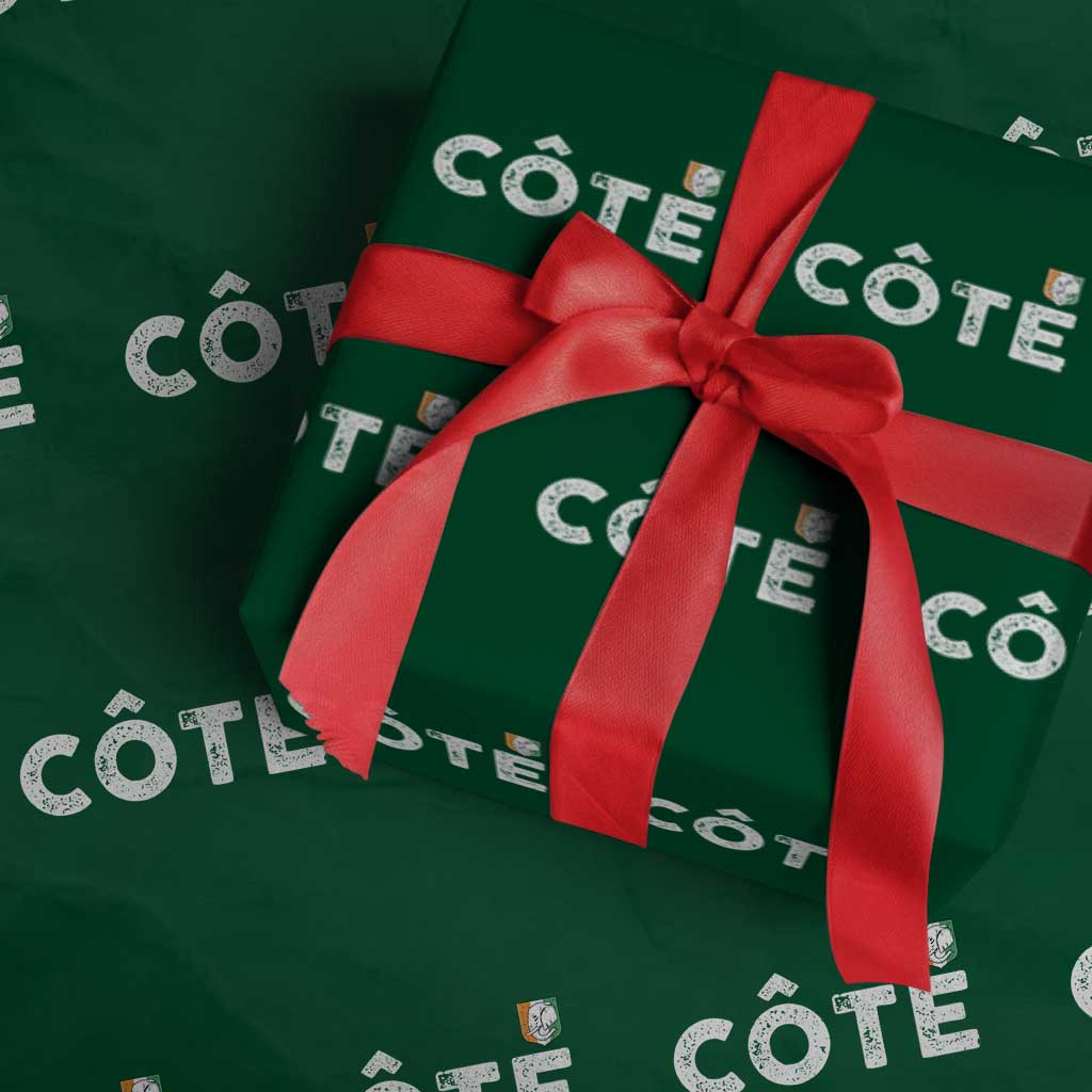 Côte D Ivoire Wrapping Paper Roll Ivory Coast Crest Football Family Matching