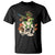 Cottagecore Aesthetic Frog Playing Banjo on Mushroom Cute T Shirt TS09 Black Printyourwear