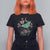 Cottagecore Dark Academia Luna Moth Floral Cecropia Moth T Shirt For Women TS02 Black Printyourwear