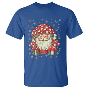 Cottagecore Santa T Shirt Retro Vintage Christmas Mushroom Core Claus Face TS02 Royal Blue Printyourwear