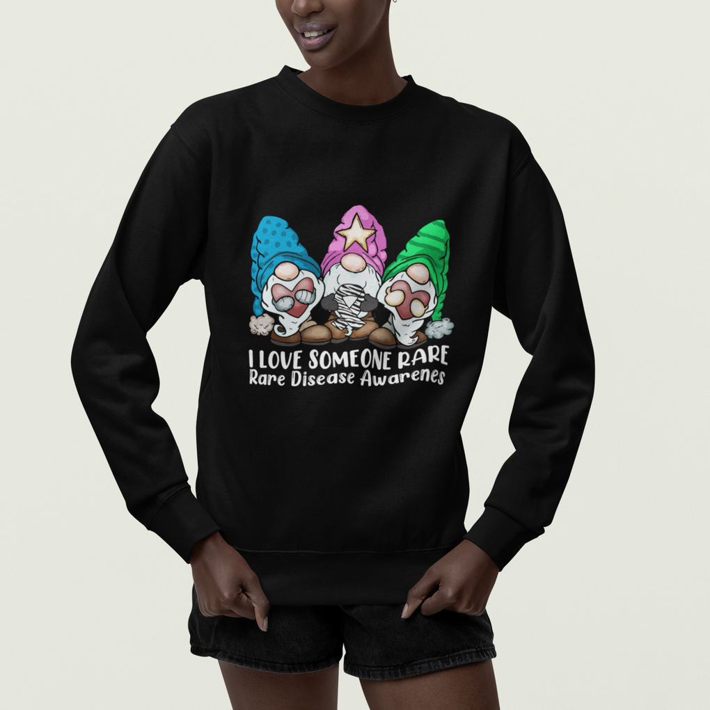 Rare Disease Day Shirts Sweatshirt I Love Someone Rare Zebra Ribbon Zebra Disease Awareness TS02 Printyourwear