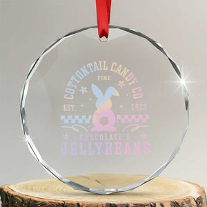 Cottontail Candy Company Easter Crystal Glass Ornament Carrot Bunny Rabbit Family Matching TS10 Transparent Glass 3'' Circle Print Your Wear