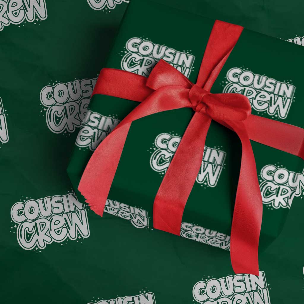 Cousin Crew Wrapping Paper Roll Cute Matching Cousins Summer Beach Vacation TS10 Green Print Your Wear