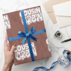 Cousin Crew Wrapping Paper Roll Cute Matching Cousins Summer Beach Vacation TS10 Mocha Print Your Wear