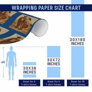 Cowboy Bigfoot Wrapping Paper Roll Funny Sasquatch Dancing Cowgirl Western Country TS14 Print Your Wear