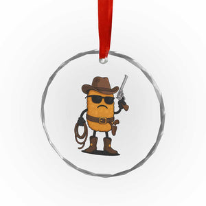 Cowboy Chicken Nugget Crystal Glass Ornament Funny Food Gift TS12 Print Your Wear