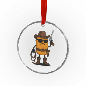 Cowboy Chicken Nugget Crystal Glass Ornament Funny Food Gift TS12 Print Your Wear