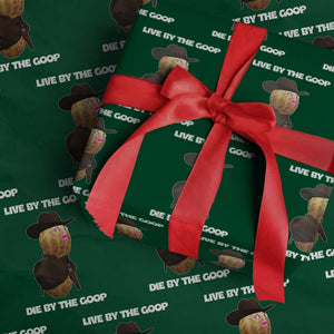 Cowboy Peanut Meme Wrapping Paper Roll Live By The Goop Die By The Goop TS02 Green Print Your Wear