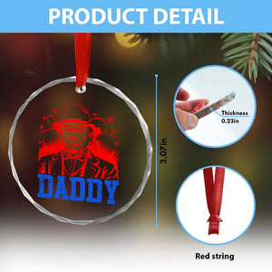 Cowboy Trump Daddy Crystal Glass Ornament Western Politica Patriotic Americans TS02 Print Your Wear