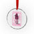 Cowgirl Breast Cancer Crystal Glass Ornament Beautiful Day To Kill Cancer Vintage Western Pink TS10 Transparent Glass 3'' Circle Print Your Wear
