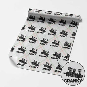 Cranky Car Engine Crankshaft Cars Lover Wrapping Paper Roll Mechanics Father Day TS10 Christmas Plaid Print Your Wear