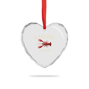 Crawfish Lovers Heart Crystal Glass Ornament A Little Cray Crayfish Boils Cajun Seafood Festival TS10 Print Your Wear