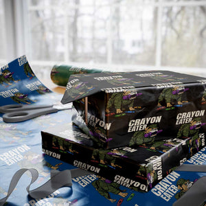 Crayon Eater Wrapping Paper Roll Funny Bulldog Military Corps Proud Soldier Family TS10 Black Print Your Wear