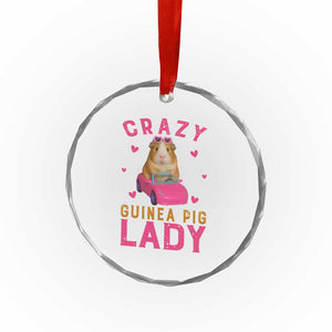 Crazy Guinea Pig Lady Crystal Glass Ornament Funny Pet Lover Gift TS12 Print Your Wear