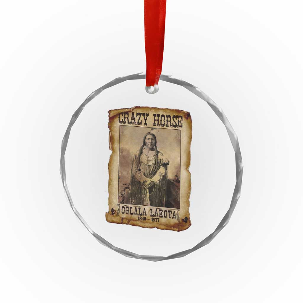 Crazy Horse Crystal Glass Ornament Legendary Oglala Sioux Lakota Leader Native American Indian TS10 Print Your Wear