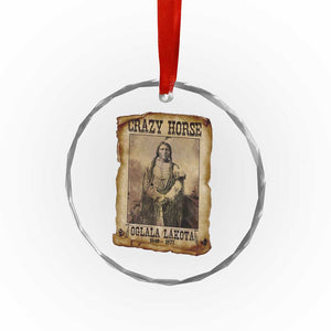 Crazy Horse Crystal Glass Ornament Legendary Oglala Sioux Lakota Leader Native American Indian - Print Your Wear