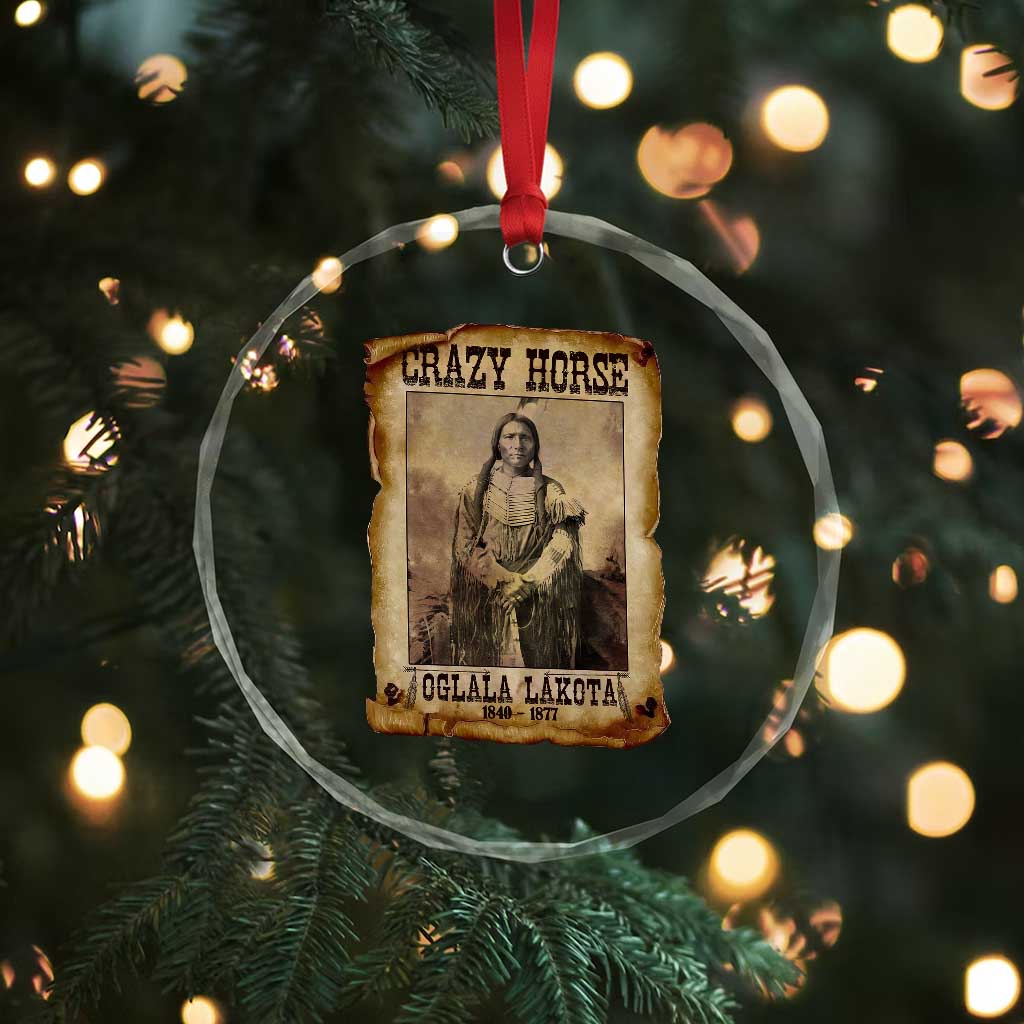 Crazy Horse Crystal Glass Ornament Legendary Oglala Sioux Lakota Leader Native American Indian TS10 Print Your Wear