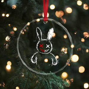Creepy Cute Bunny Crystal Glass Ornament Rabbit Alt Goth Grunge Horror Aesthetic TS10 Print Your Wear