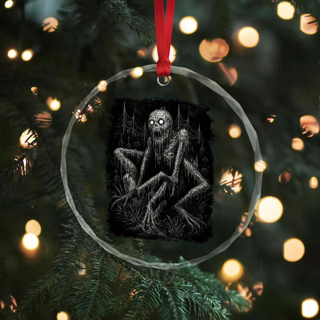 Creepy Rake Crystal Glass Ornament Creepypasta Cryptid Series Alt Goth Grunge Horror Aesthetic TS10 Print Your Wear