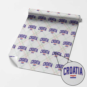 Croatia Flag Wrapping Paper Roll Vintage Hrvatska Flag Zagreb Croatian Jersey Retro